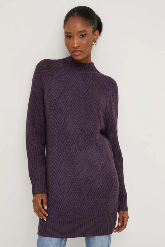 Answear Lab sweter z wełną fioletowy DH2209.HKK