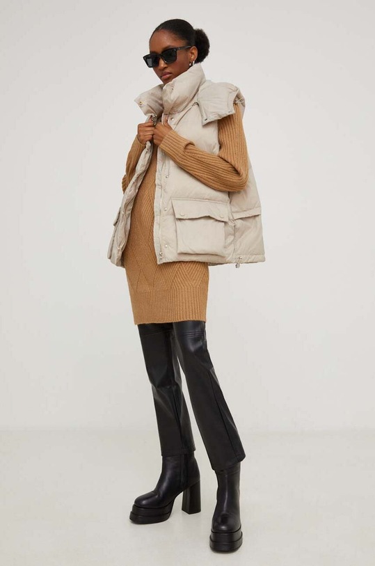 Vlněný svetr Answear.LAB hnědá DH2209.HKK