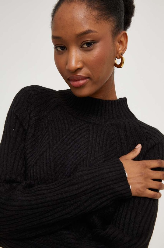 Μάλλινη μπλουζα Answear.LAB μαύρο DH2209.HKK