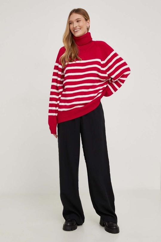 Answear.LAB sweter z wełną 4547.tjs różowy WZ23