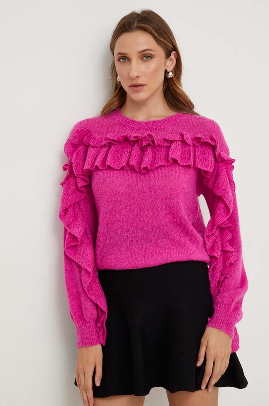 Answear Lab pulover de lana roz 5605.ikk