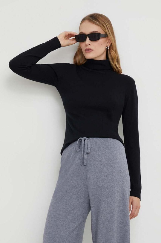 Answear Lab sweter z kaszmirem z domieszką wełny czarny wf2408.FKK