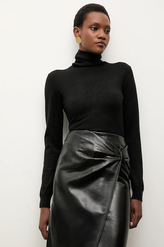 Answear Lab sweter z kaszmirem z domieszką wełny czarny wf2408.FKK