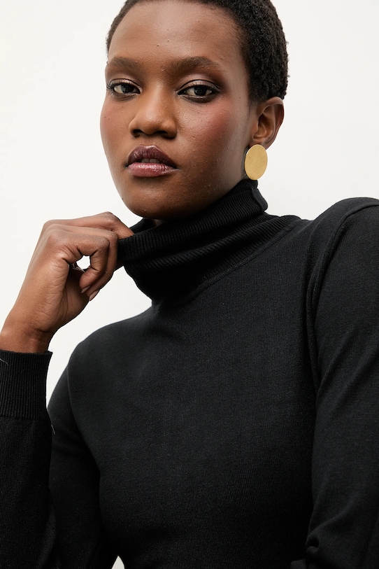 Answear Lab sweter z kaszmirem czarny wf2408.FKK