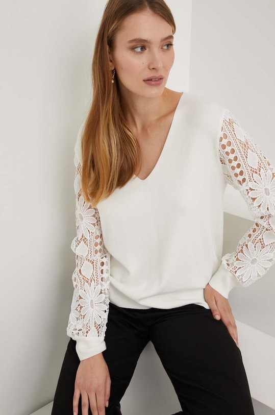 Answear Lab sweter pozostałe biały Z8952.HH