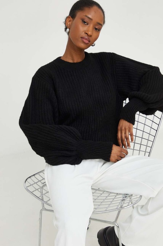 Answear Lab sweter 190617.TWK czarny WZ23