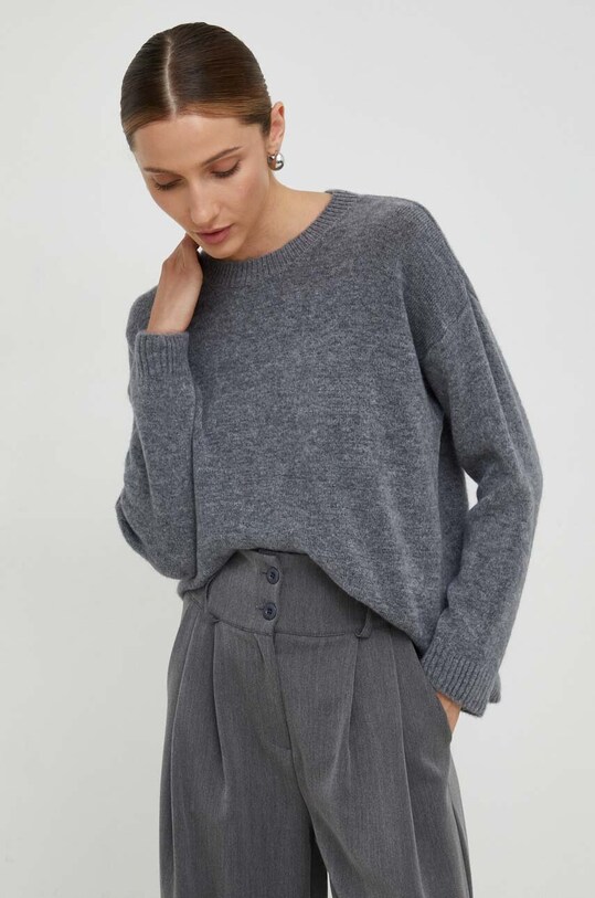 Answear Lab sweter z wełną szary 7376.fh