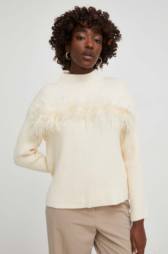 Answear.LAB sweter z wełną beżowy 1514.iw