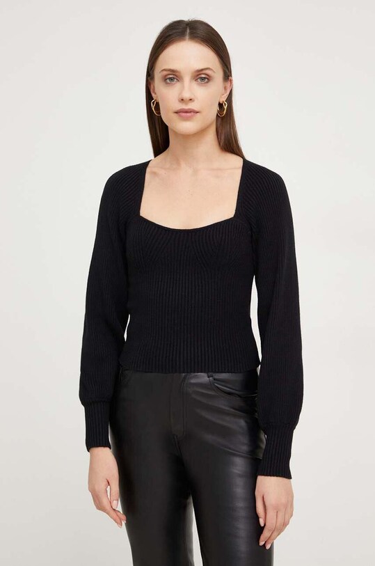 Answear Lab pulover subtiri negru a1289.fh