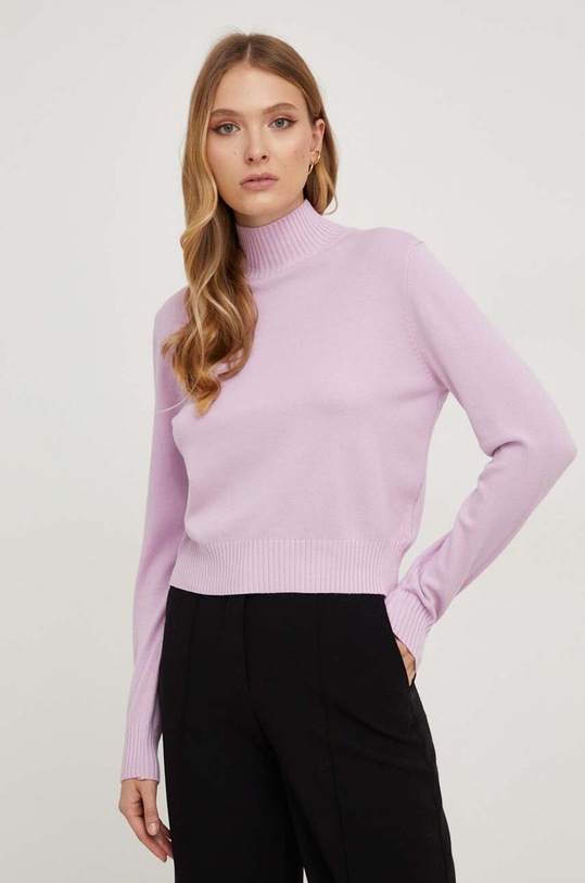 Answear Lab sweter pozostałe fioletowy 87501.iw