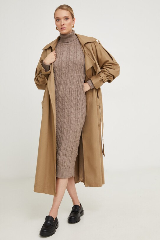 Answear Lab rochie 7727.TWK bej WZ23