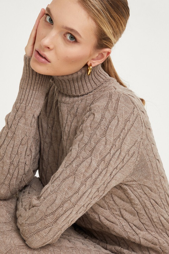 Šaty Answear.LAB béžová 7727.TWK