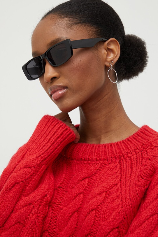 Answear Lab sweter z wełną czerwony 30063.TWK