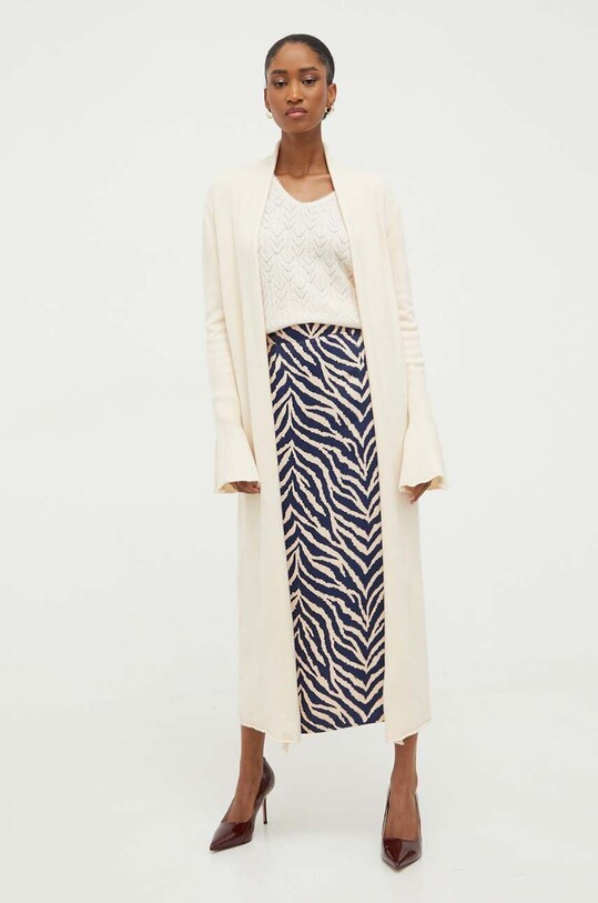 Answear Lab sweter z wełną 27101.fh beżowy WZ23