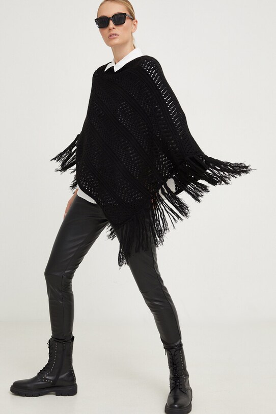 Answear Lab poncho 5119.TWK czarny WZ23