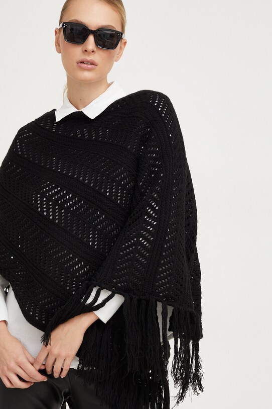 Answear Lab poncho czarny 5119.TWK