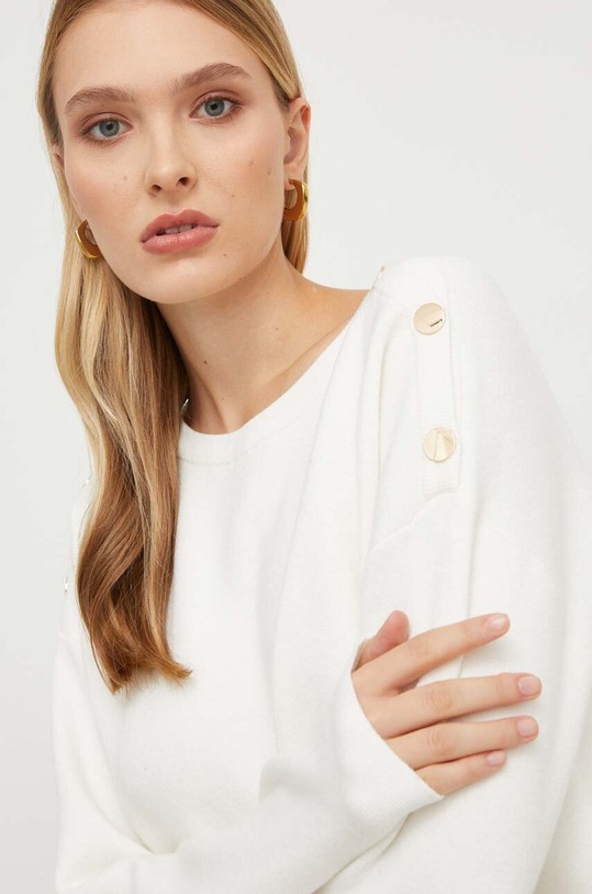 Answear Lab sweter z wełną biały 95301.FKK