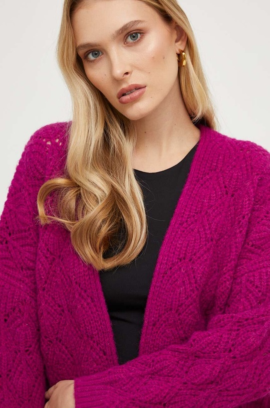 Answear Lab kardigan z wełną różowy mj85246.FKK