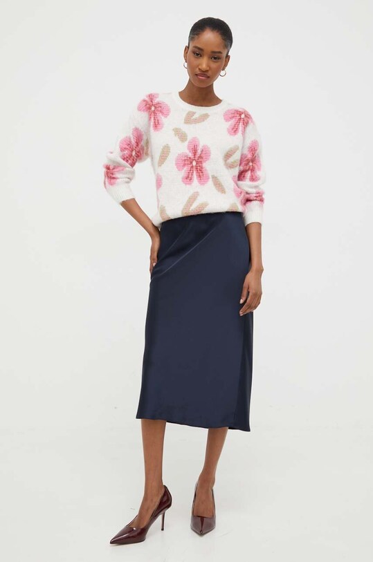 Answear Lab pulover de lana p832.FKK alb WZ23