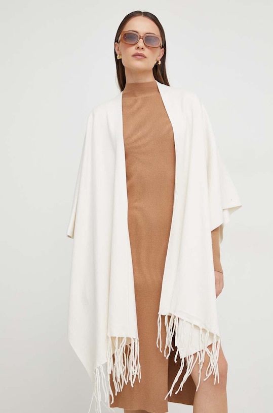 Answear Lab poncho biały 13275.HWK