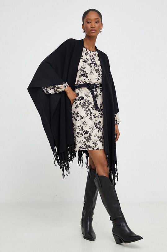 Answear Lab poncho 13275.HWK nero WZ23