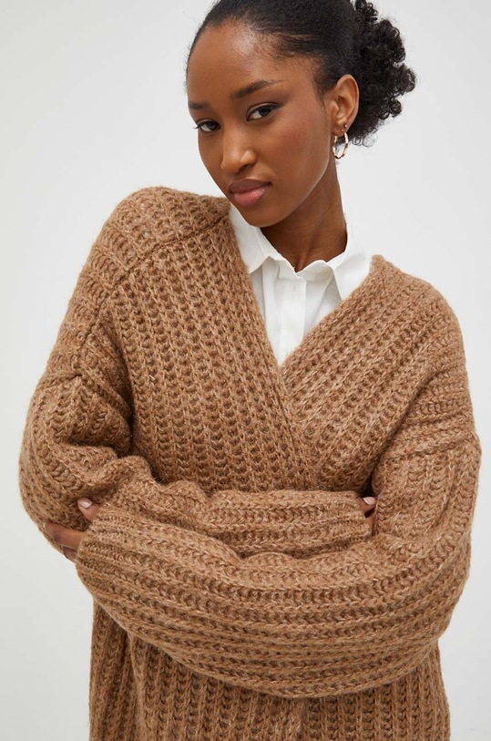 Kardigan Answear.LAB hnědá TT4078Z.tjs