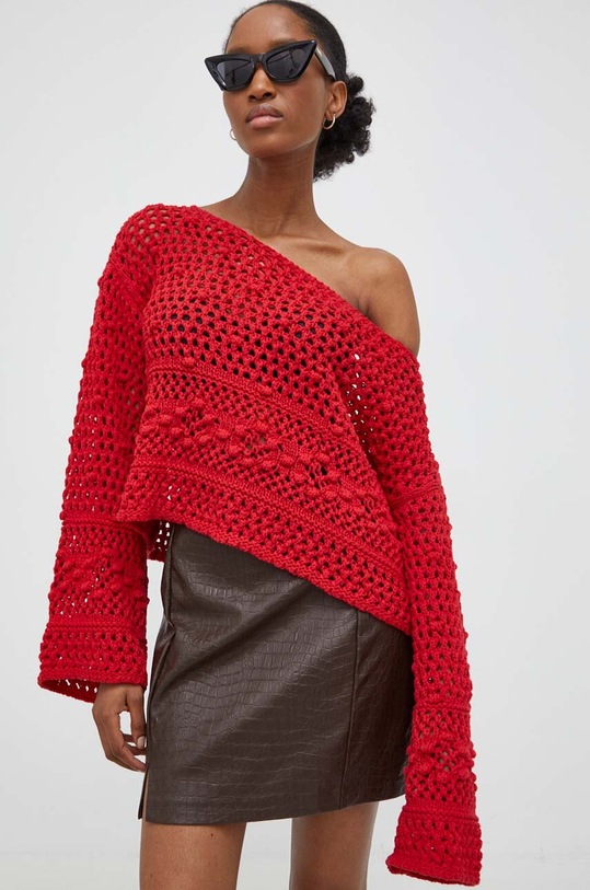 Answear Lab sweter tt3720z.tjs czerwony WZ23