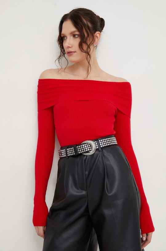 Answear Lab sweter czerwony w8229.iw