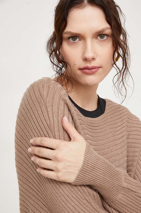 Answear Lab pulover D93021Z90841A1EN.HWK maro WZ23