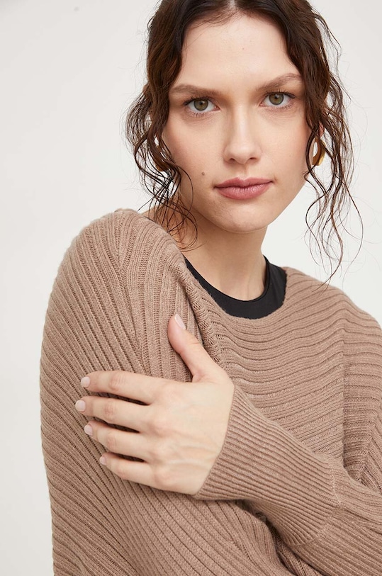 Answear.LAB sweter D93021Z90841A1EN.HWK brązowy WZ23
