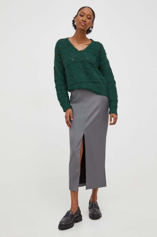 Answear.LAB sweter z wełną mj85232.fkk zielony WZ23