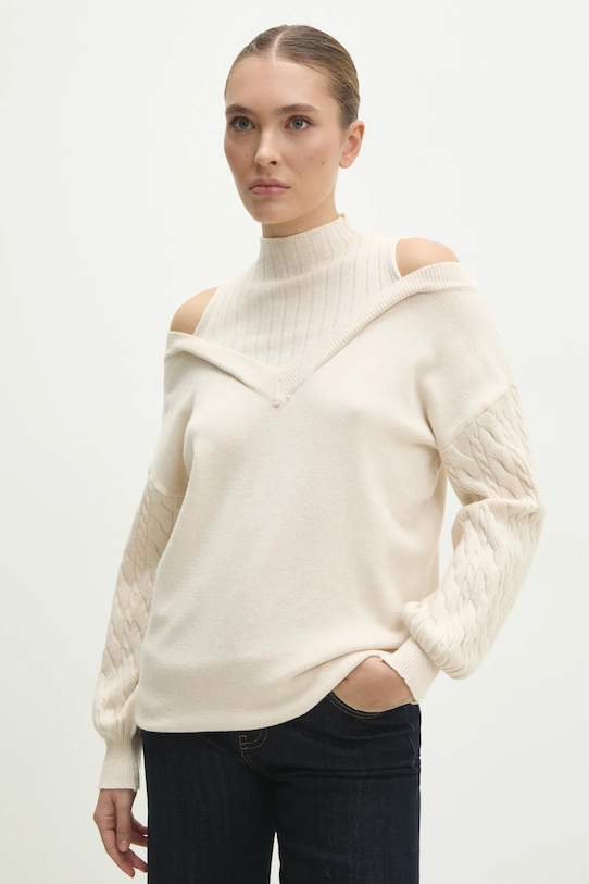 Pulover Answear.LAB ostalo bež MT55896.HWK