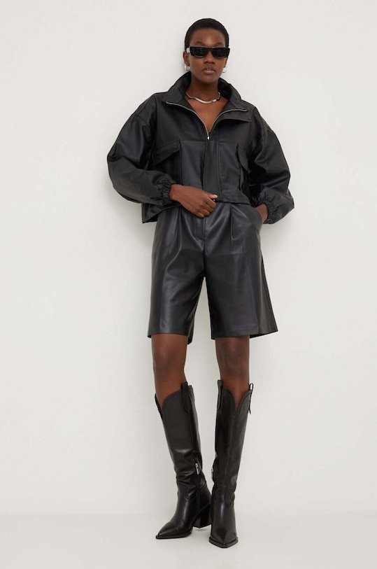 Answear Lab pantaloni scurti 5082.tjs negru WZ23