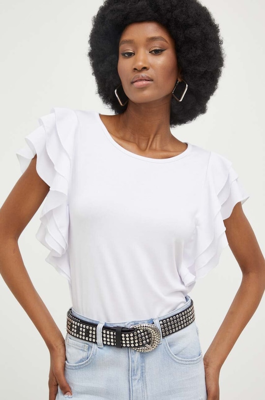 Answear Lab t-shirt z elastanem biały 32329.5WK