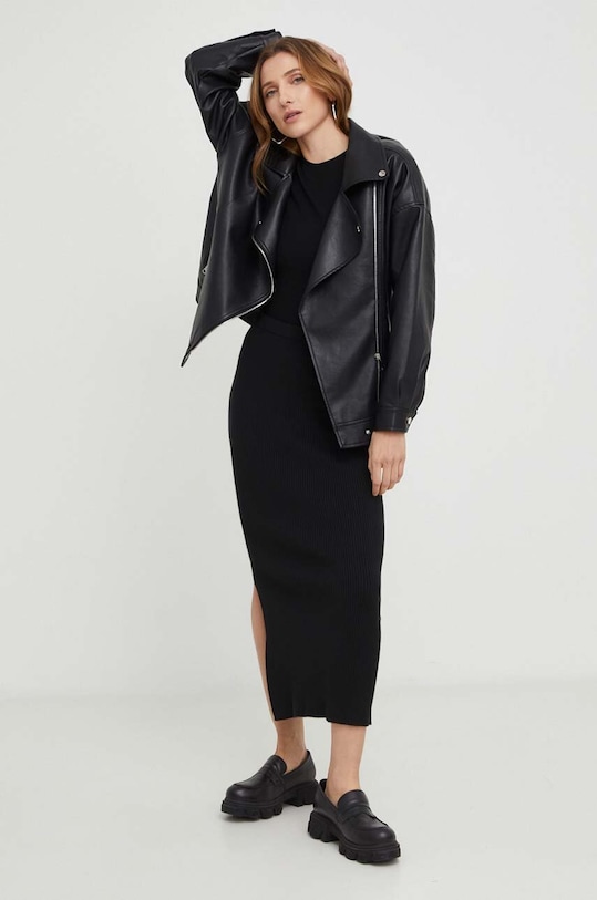 Majica Answear.LAB JMC19398.HWK črna WW25