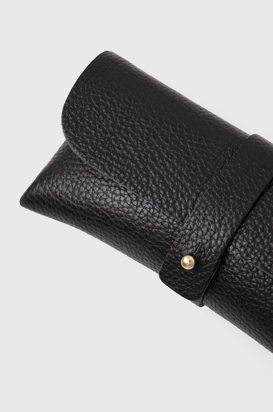 Kožené pouzdro na brýle Answear.LAB 393a..FKK černá WZ24