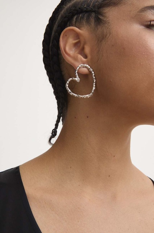 Náušnice Answear.LAB 666.700.wms stříbrná