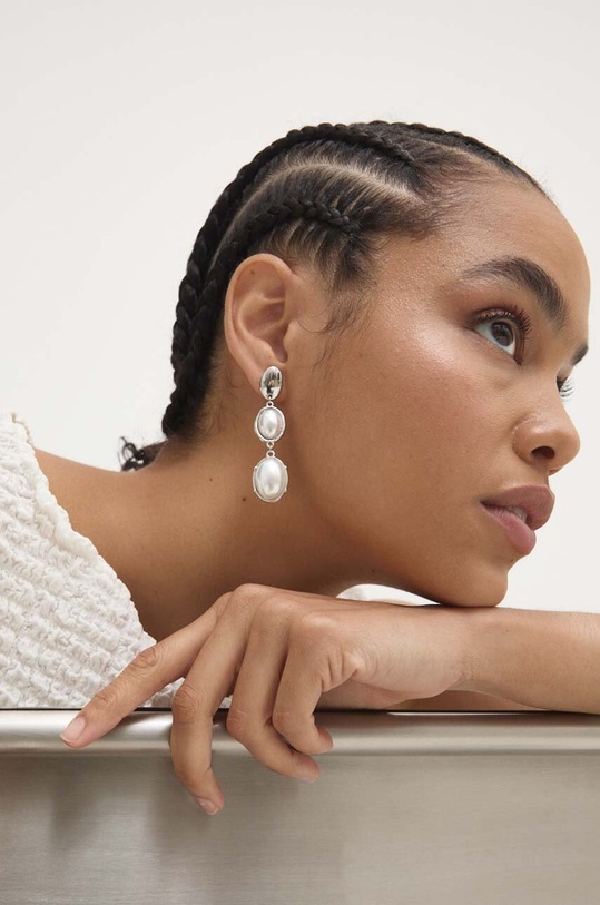 Answear Lab cercei Gift Box argintiu 04p.iw