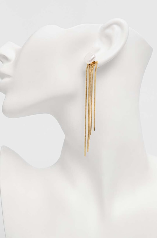 Náušnice Answear.LAB zlatá 00035.hms