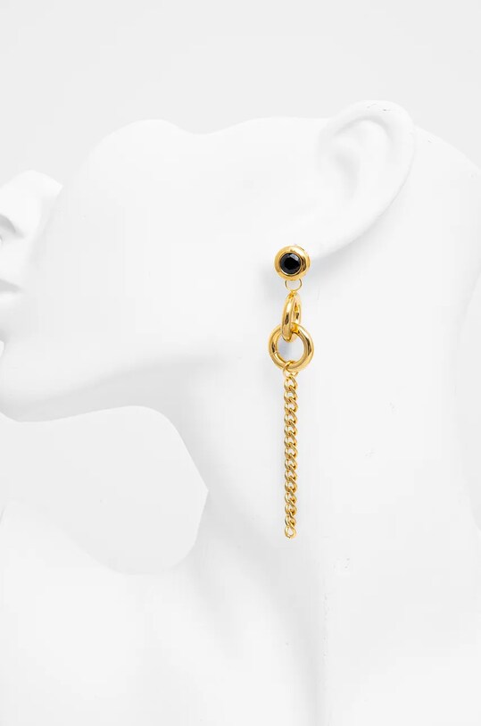 Сережки Answear.LAB 240.036.HLK чорний WZ24