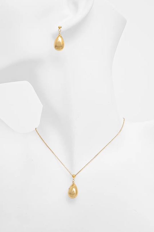 Κολιέ και σκουλαρίκια Answear.LAB χρυσαφί 300.009.HLK