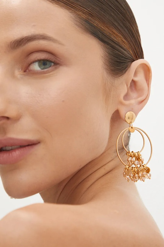 Náušnice Answear.LAB zlatá 08n.iw