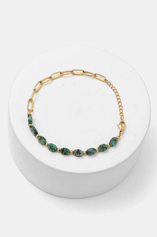 Doplnky Náhrdelník a náramok Answear.LAB 22091.22090.FLK zelená