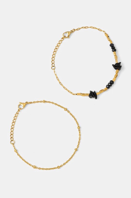 Akcesoria Answear.LAB naszyjnik i bransoletki 22025.22026.FLK czarny