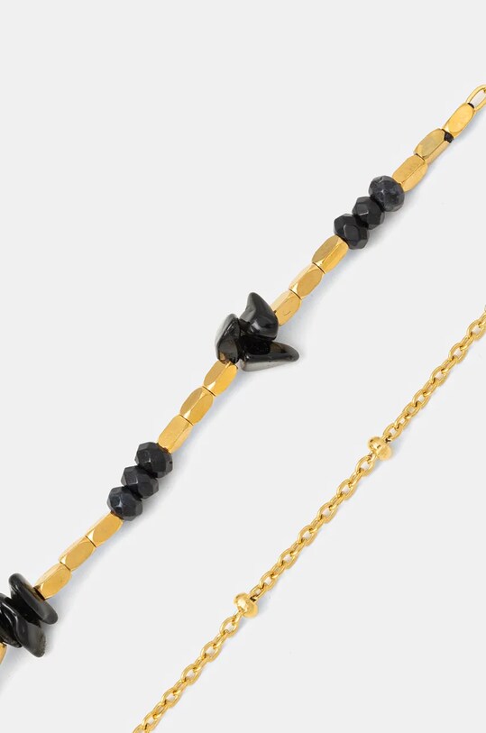 Answear.LAB naszyjnik i bransoletki czarny 22025.22026.FLK
