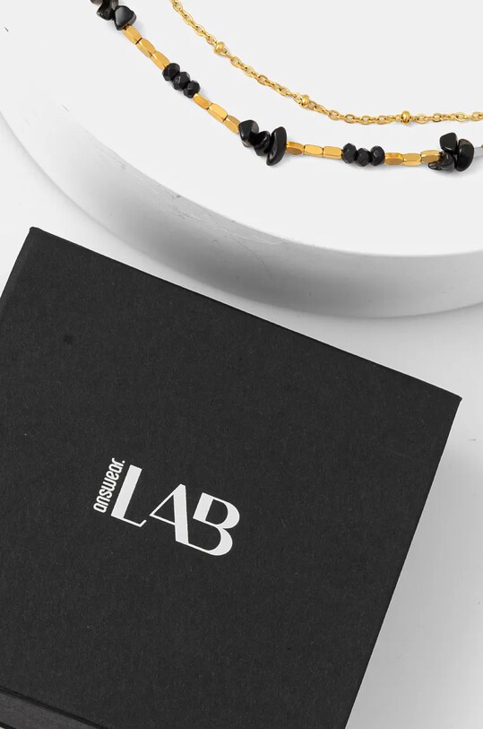 Answear.LAB naszyjnik i bransoletki 22025.22026.FLK czarny