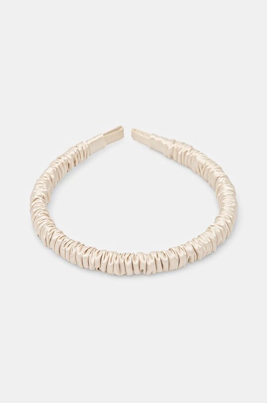 Answear.LAB opaska jedwabna do włosów beżowy 1007.CMS