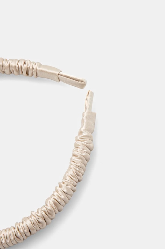 Akcesoria Answear.LAB opaska jedwabna do włosów 1007.CMS beżowy