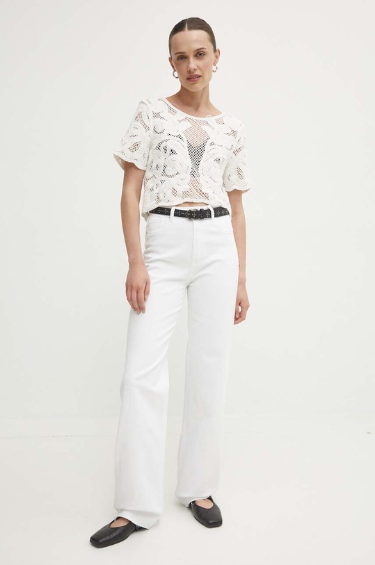 Answear Lab bluzka bawełniana 4457.HWK biały WZ24