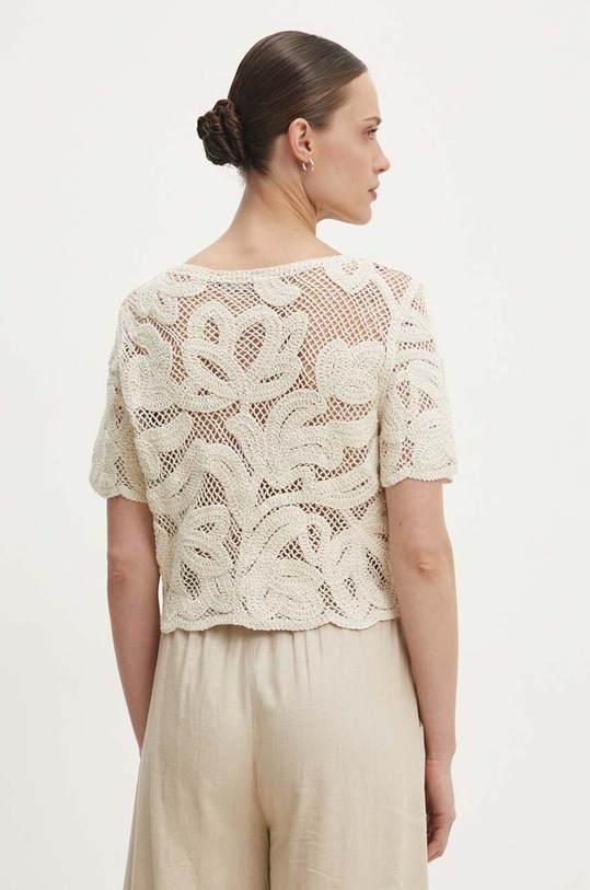 Odzież Answear Lab bluzka bawełniana 4457.HWK beżowy